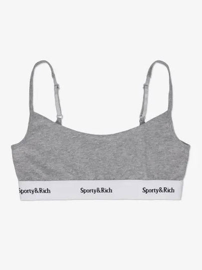 Serif Logo Bra Grey - SPORTY & RICH - BALAAN 2