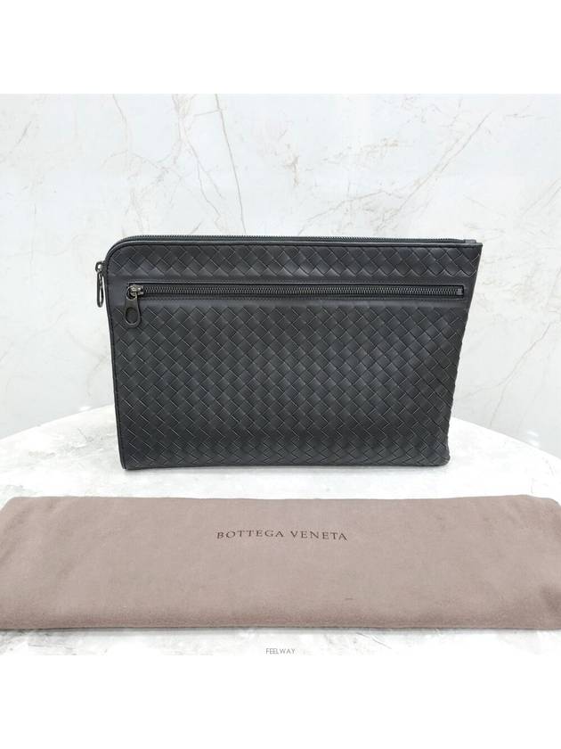 Lux You Intrecciato zipper clutch large 406021 - BOTTEGA VENETA - BALAAN 6