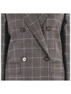 22FW COLIMBO Check Wool Blazer Gray 60460223 003 - MAX MARA - BALAAN 4