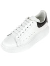 Oversized Leather Tab Low Top Sneakers White - ALEXANDER MCQUEEN - BALAAN 2