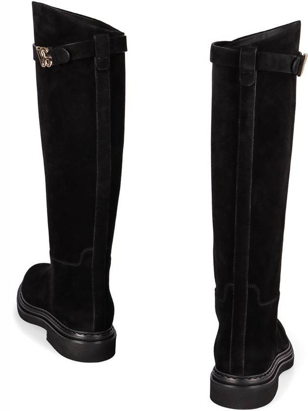 Dolce & Gabbana Suede Knee High Boots - DOLCE&GABBANA - BALAAN 4