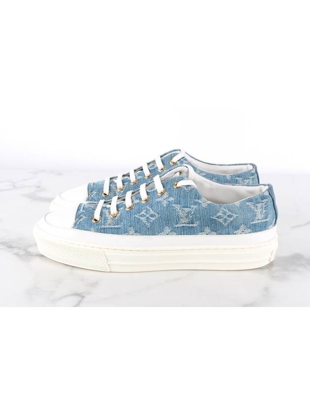 LV Denim Monogram Stella Sneakers 36 5 235 - LOUIS VUITTON - BALAAN 4