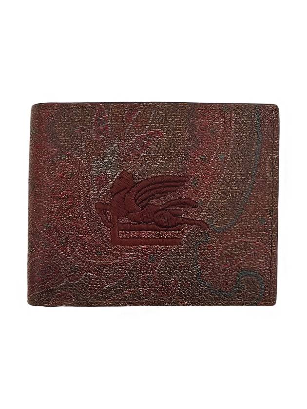 Pegaso Logo Paisley Bifold Half Wallet Brown - ETRO - BALAAN 2