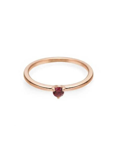 Red Solitaire Ring Rose Gold - PANDORA - BALAAN 2