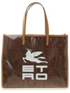 Paisley Print Logo Tote Bag Brown - ETRO - BALAAN 2