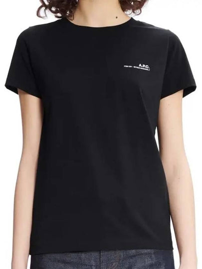 Women's Item Logo Short Sleeve T-Shirt Black - A.P.C. - BALAAN 2