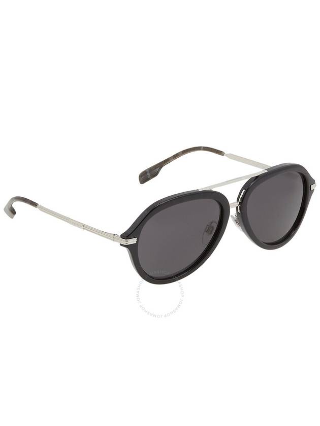 Burberry Jude Dark Gray Pilot Men's Sunglasses BE4377 300187 58 - BURBERRY - BALAAN 2