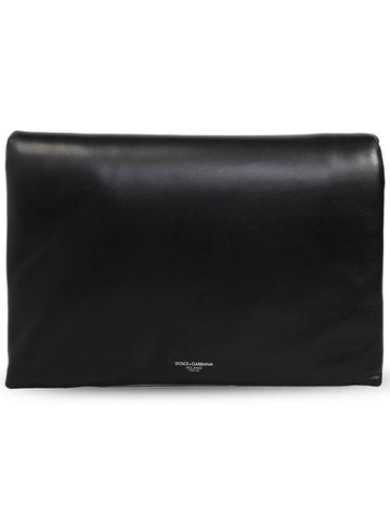 Dolce & Gabbana Leather Shoulder Bag, Men's, Black - DOLCE&GABBANA - BALAAN 1