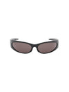 Reverse Xpander 2.0 Rectangle Sunglasses Black - BALENCIAGA - BALAAN 1