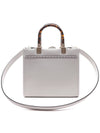 Sunshine Small Leather Tote Bag White - FENDI - BALAAN 5