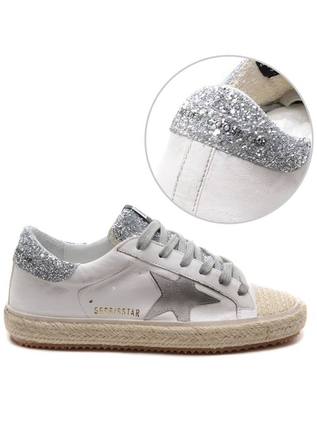 Women's Lace Superstar Low Top Sneakers White Silver - GOLDEN GOOSE - BALAAN 2