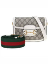 Horsebit 1955 Mini Shoulder Bag Beige White - GUCCI - BALAAN 2