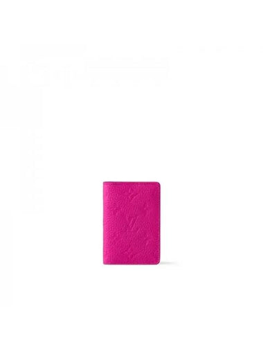 Pocket Organizer Card Wallet Pink - LOUIS VUITTON - BALAAN 1