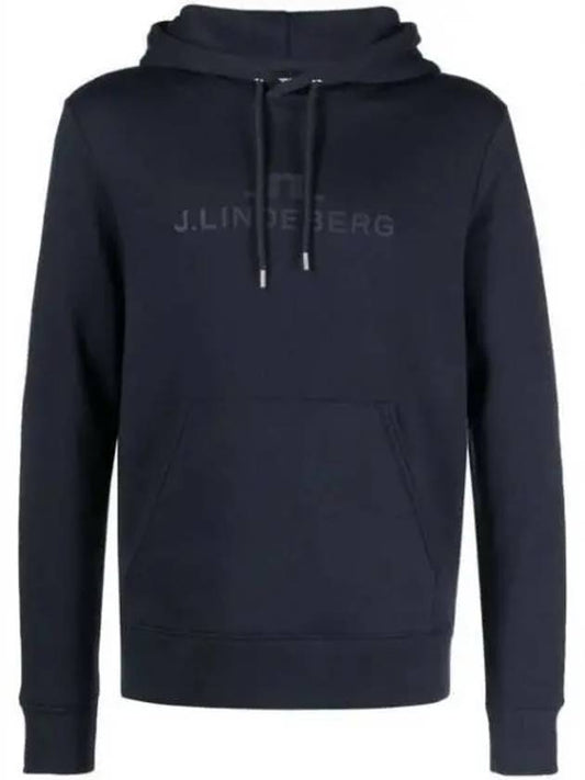 Alpha Logo Print Hoodie Black - J.LINDEBERG - BALAAN 2