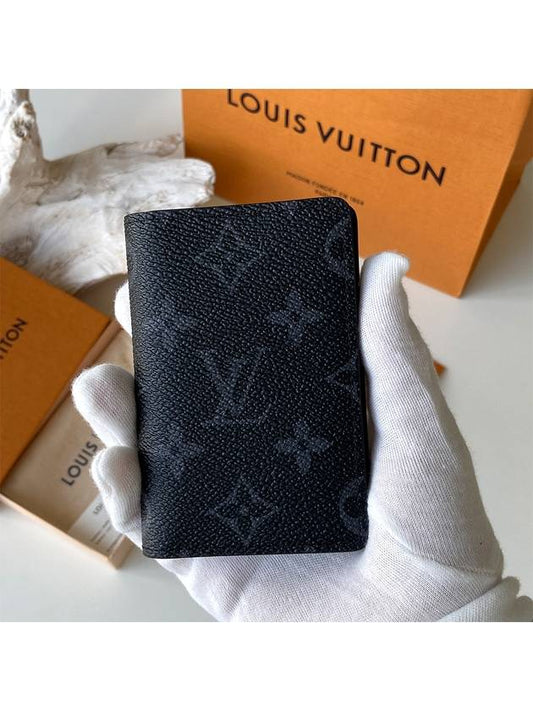 Pocket Organizer Monogram Card Wallet Black - LOUIS VUITTON - BALAAN 2