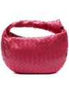 Teen Jodie Intrecciato Leather Tote Bag Pink - BOTTEGA VENETA - BALAAN 5