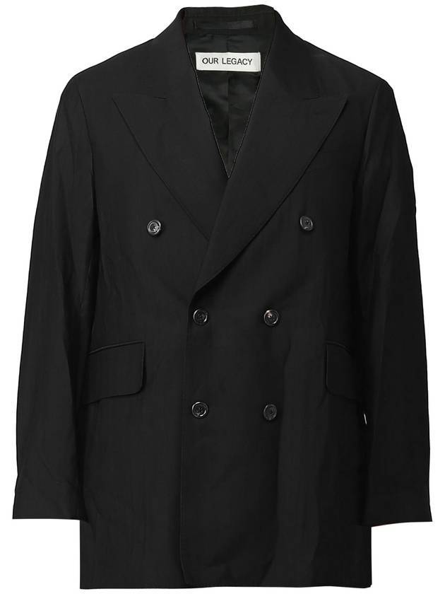 Experience Viscose Blazer Double Coat Black - OUR LEGACY - BALAAN 1