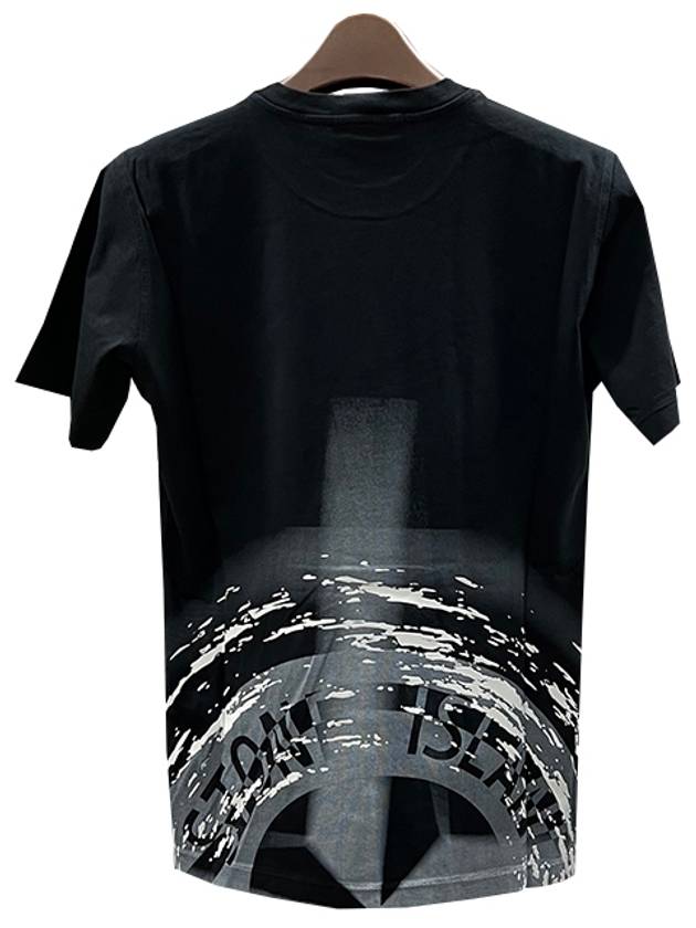 Kids Logo Print Short Sleeve T-Shirt Black - STONE ISLAND - BALAAN 4