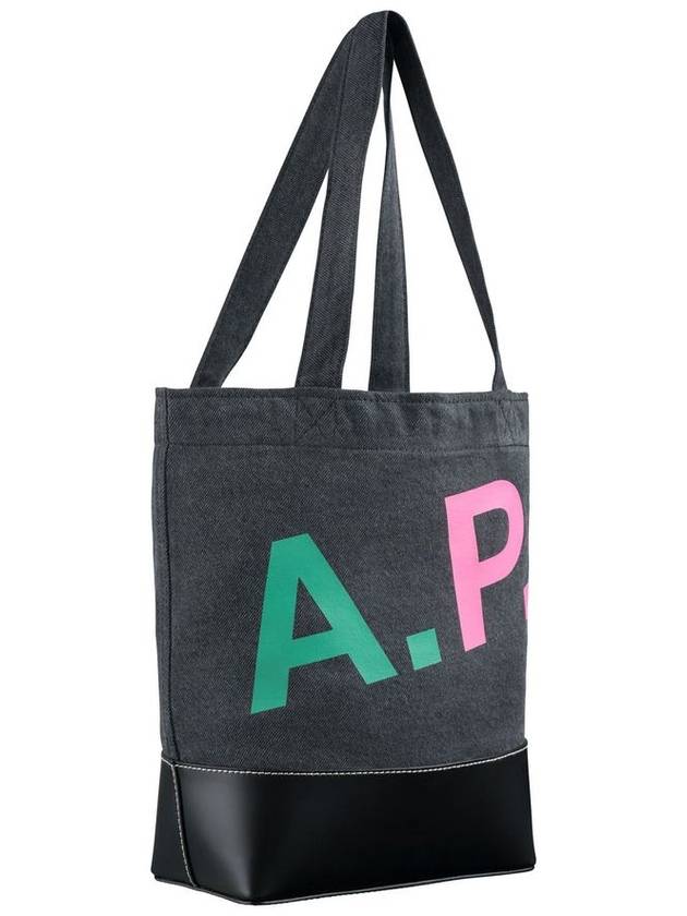 Axel Small Cotton Tote Bag Grey - A.P.C. - BALAAN 3