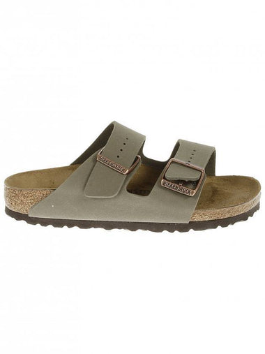 Arizona Medium Narrow Slipper Stone - BIRKENSTOCK - BALAAN 1