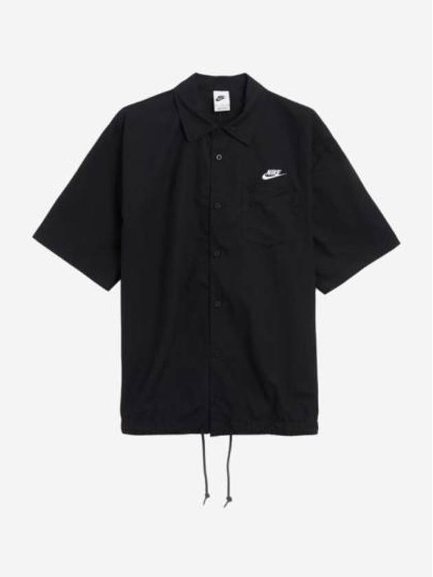 Club Oxford Short Sleeve Shirt Black - NIKE - BALAAN 2