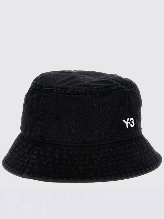 Embroidered Logo Bucket Hat Black - Y-3 - BALAAN 2