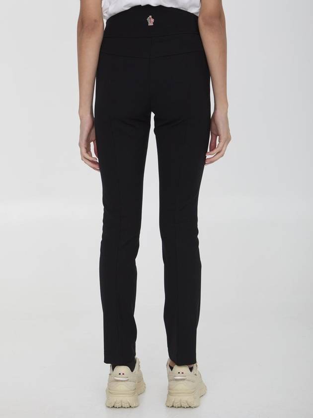 Twill Skinny Pants Black - MONCLER - BALAAN 5