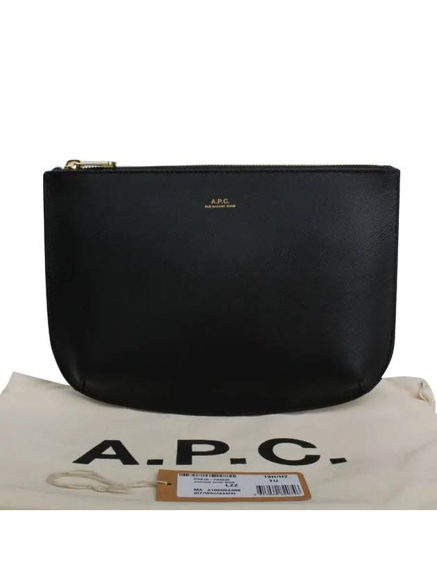 Half Moon Sarah Clutch Bag Black - A.P.C. - BALAAN 6