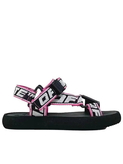 Track Logo Strap Sandals Black - OFF WHITE - BALAAN 2