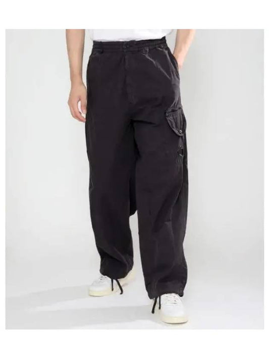 Microreps Boxy Lens Cargo Straight Pants Black - CP COMPANY - BALAAN 2