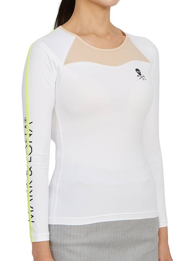 Golf wear women s innerwear long sleeve t shirt MLW 3A AU04 WHITE - MARK & LONA - BALAAN 4