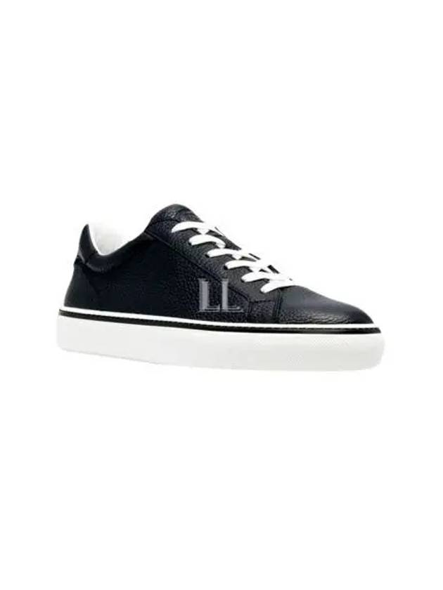 Grained Leather Low-Top Sneakers Blue - TOD'S - BALAAN 2