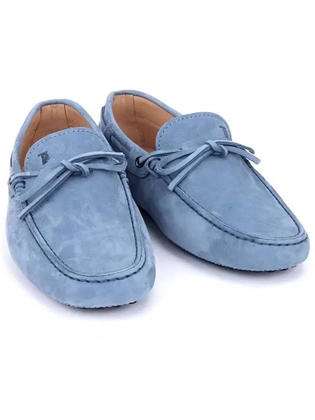 Gommino Nubuck Driving Shoes Blue - TOD'S - BALAAN 4