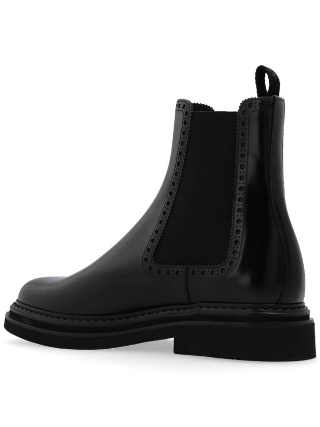 Dolce & Gabbana Leather Chelsea Boots, Men's, Black - DOLCE&GABBANA - BALAAN 5