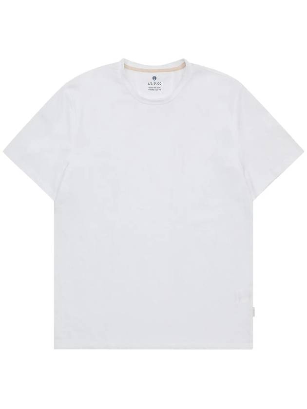 Men's Basic Round Short Sleeve TShirt MMTBM5T43 100 - AT.P.CO - BALAAN 7