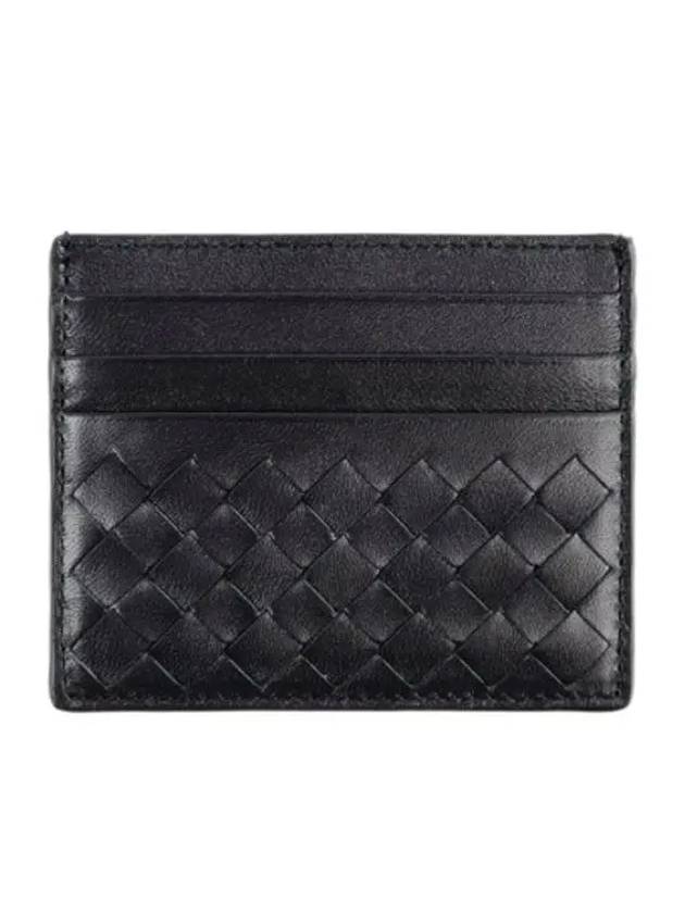 Intrecciato Weaving Card Wallet Navy - BOTTEGA VENETA - BALAAN 2