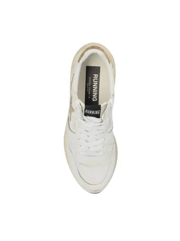 Running Sole Sports Low Top Sneakers Gold White - GOLDEN GOOSE - BALAAN 2