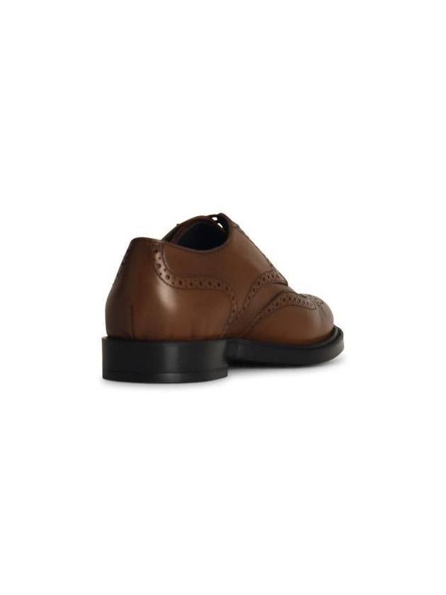 Leather Lace-Up Derby Brown - TOD'S - BALAAN 4