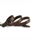 Women's Logo Buckle Leather Belt Brown - DSQUARED2 - BALAAN 4