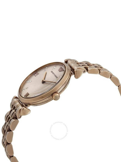 Emporio Armani Gianni T-Bar Crystal Rose Dial Ladies Watch AR11059 - EMPORIO ARMANI - BALAAN 2