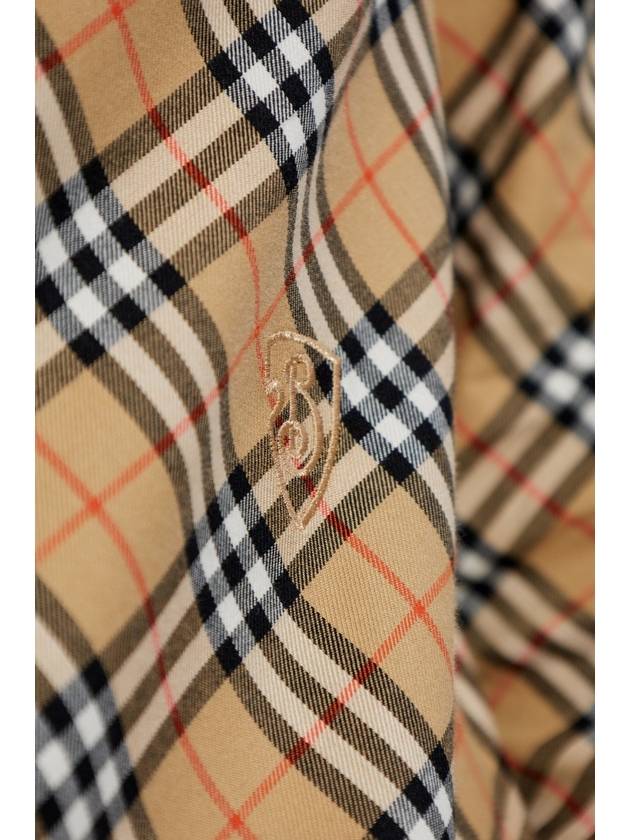 Burberry Shirt With Check Pattern, Women's, Beige - BURBERRY - BALAAN 5