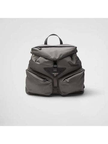 Triangle Logo Re-Nylon Backpack Iron Grey - PRADA - BALAAN 1