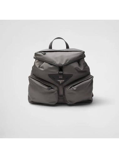 Triangle Logo Re-Nylon Backpack Iron Grey - PRADA - BALAAN 1