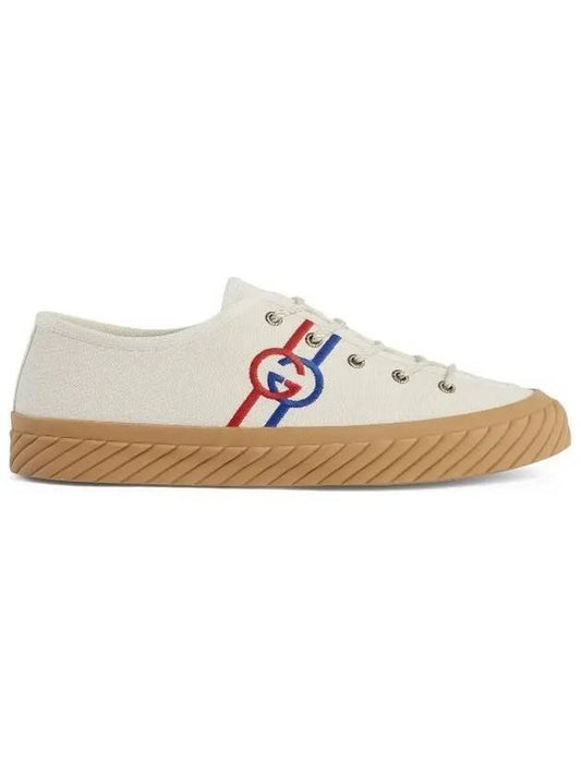 Interlocking G Low Top Sneakers Ivory - GUCCI - BALAAN 1