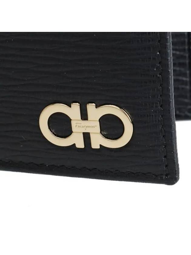 ID Window Gancini Half Wallet Black - SALVATORE FERRAGAMO - BALAAN 8