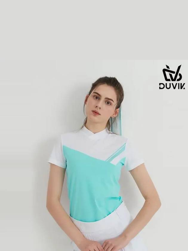 cotton block color combination welding short sleeve t-shirt DC2WTS001BK - DUVIK - BALAAN 2