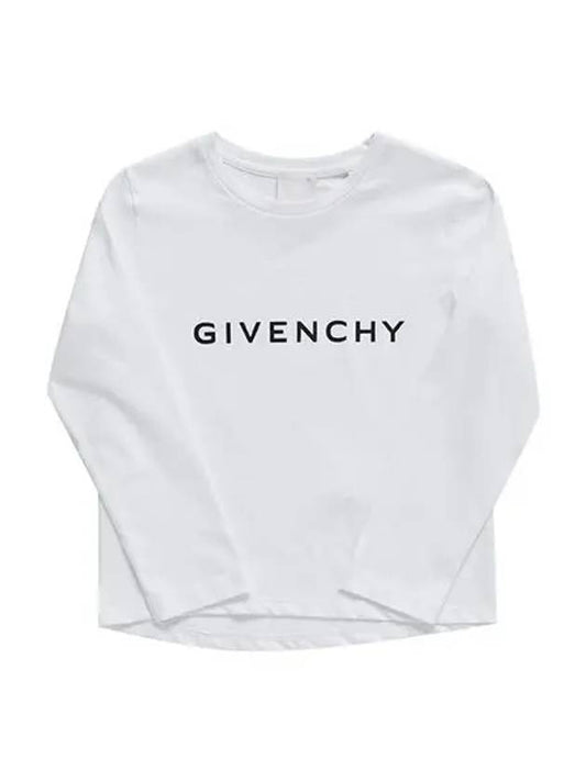 H15330 10P logo print junior long sleeve t shirt - GIVENCHY - BALAAN 2