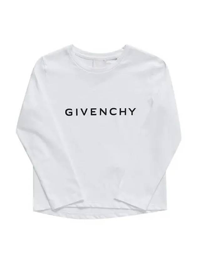 Long sleeve tshirt H15330 10P Archetype logo print kids long sleeve tshirt - GIVENCHY - BALAAN 1