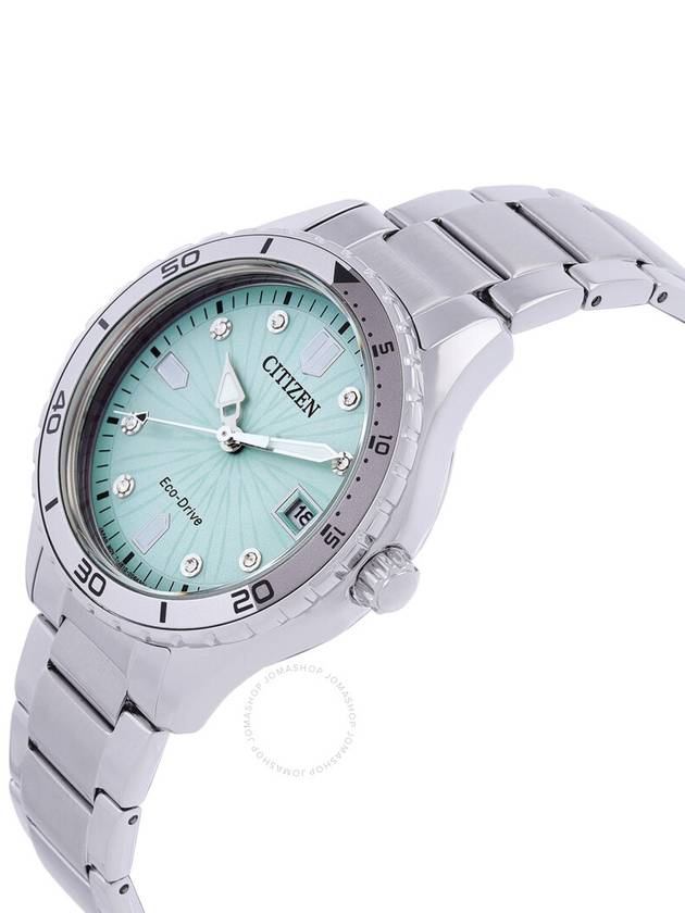 Citizen Marine Lady Crystal Eco-Drive Green Dial Watch FE6170-88L - CITIZEN - BALAAN 2