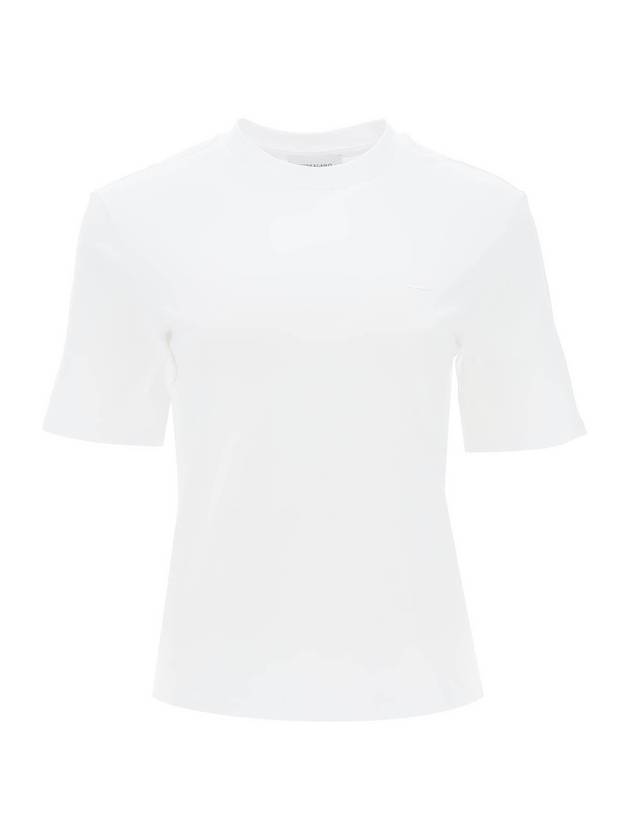 24 ss t-shirt WITH Gancini label FERRAGAMO 1126940771921 003WH B0230963079 - SALVATORE FERRAGAMO - BALAAN 1